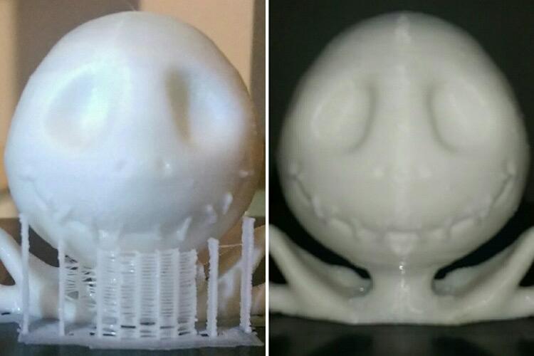 Geeetech PLA Filament White - Printed Small - Jack Skeleton