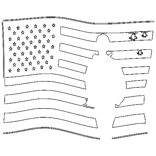 USA Flag with Troop