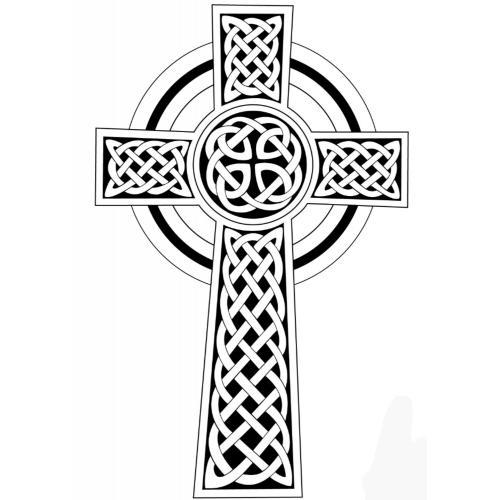 Celtic Cross DXF CDR and EPS File For CNC Plasma or Laser Cut 