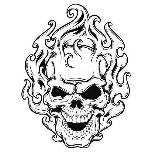 Flaming skull - CNC File Sharing - Free Files for 3Axis machines & More