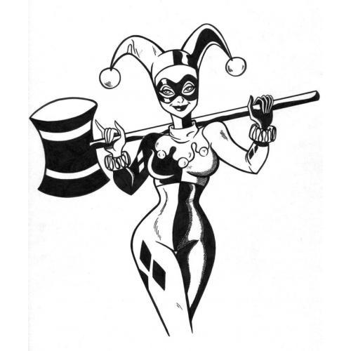 Harley Quinn with hammer