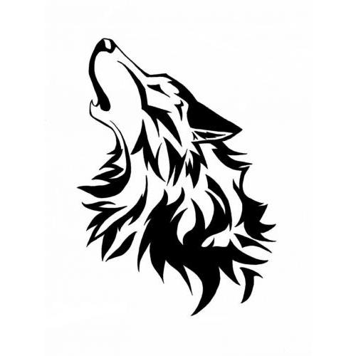 Simple Howling Wolf