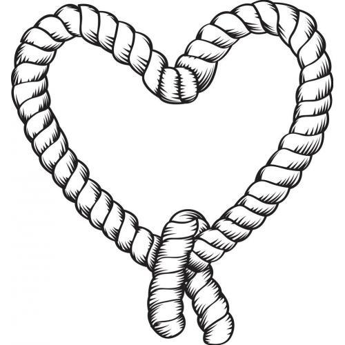 Heart rope frame