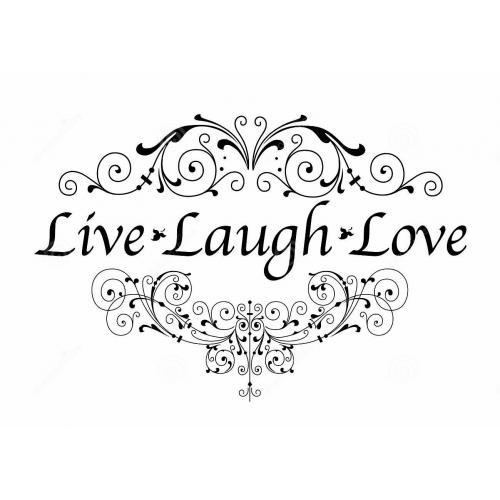 Live laugh love quote plaque
