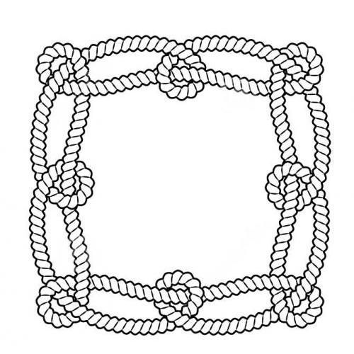 Looped rope frame