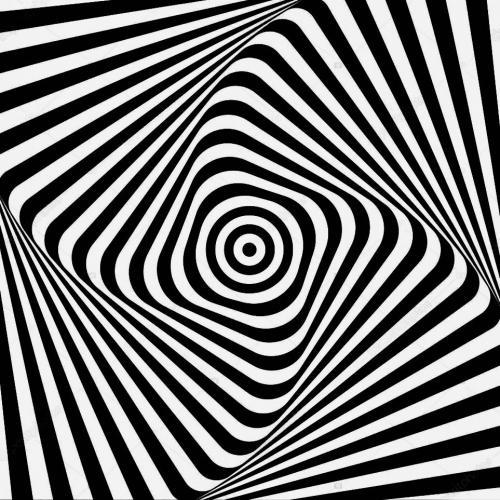 Outwards optical illusion