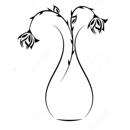 Rose flower vase 1