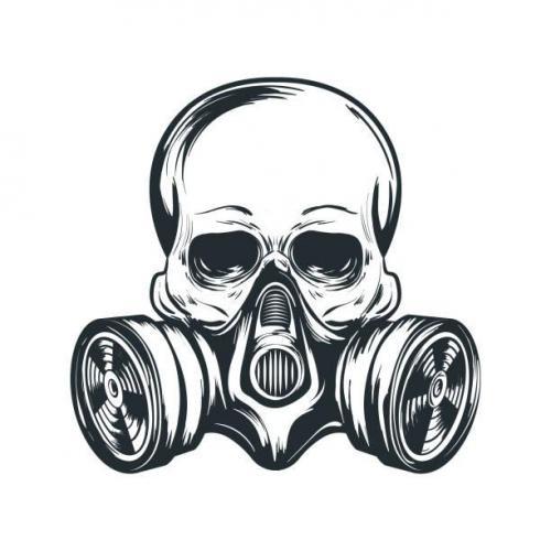 Skull gas mask