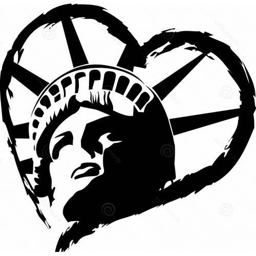 Statue of Liberty heart