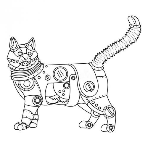 Download Steampunk cat - CNC File Sharing - Free Files for 3Axis ...