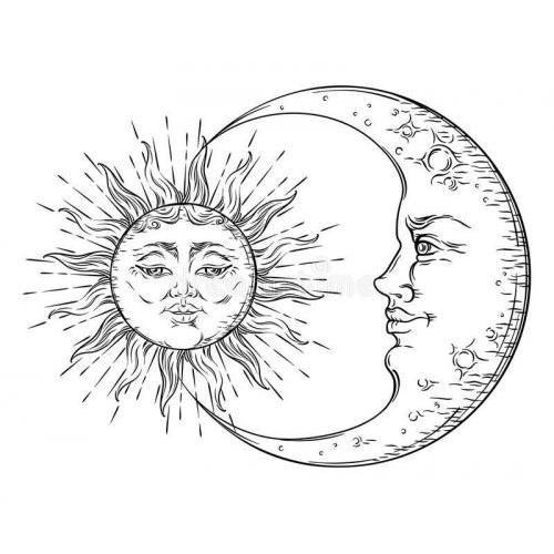 Sun and moon