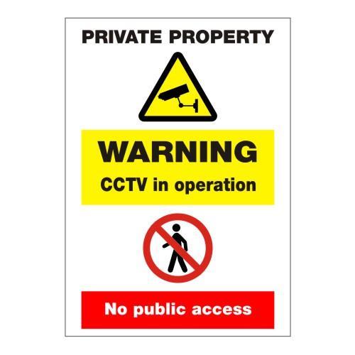 Private Property CCTV Sign