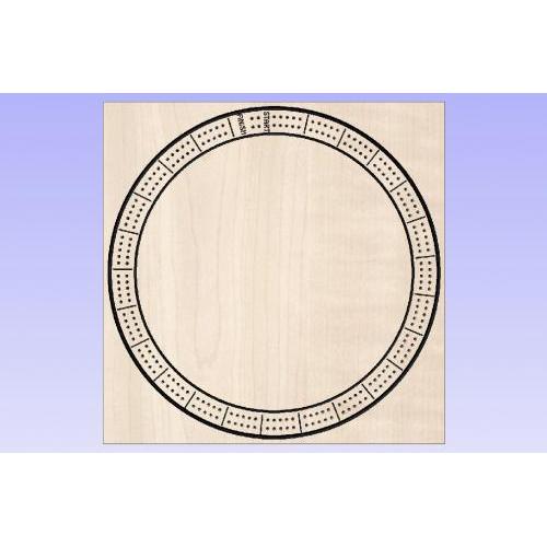 Cribbage Board Round CNC File Sharing Free Files for 3Axis machines