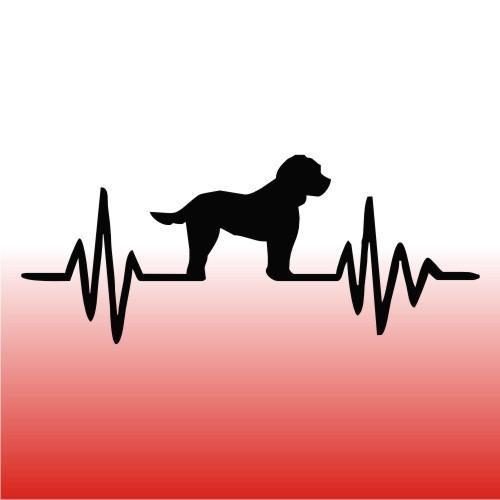Cockerpoo Dog Heart Line